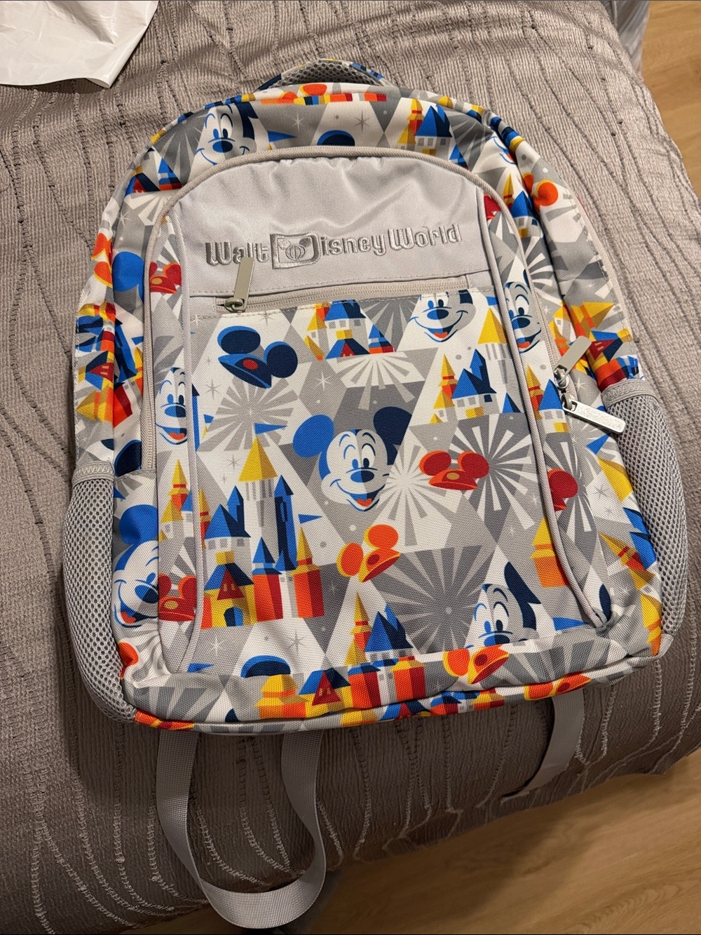 Disney Multicolor Mickey & Castle Kids Backpack